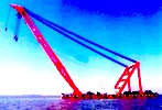 Newly-built floating crane